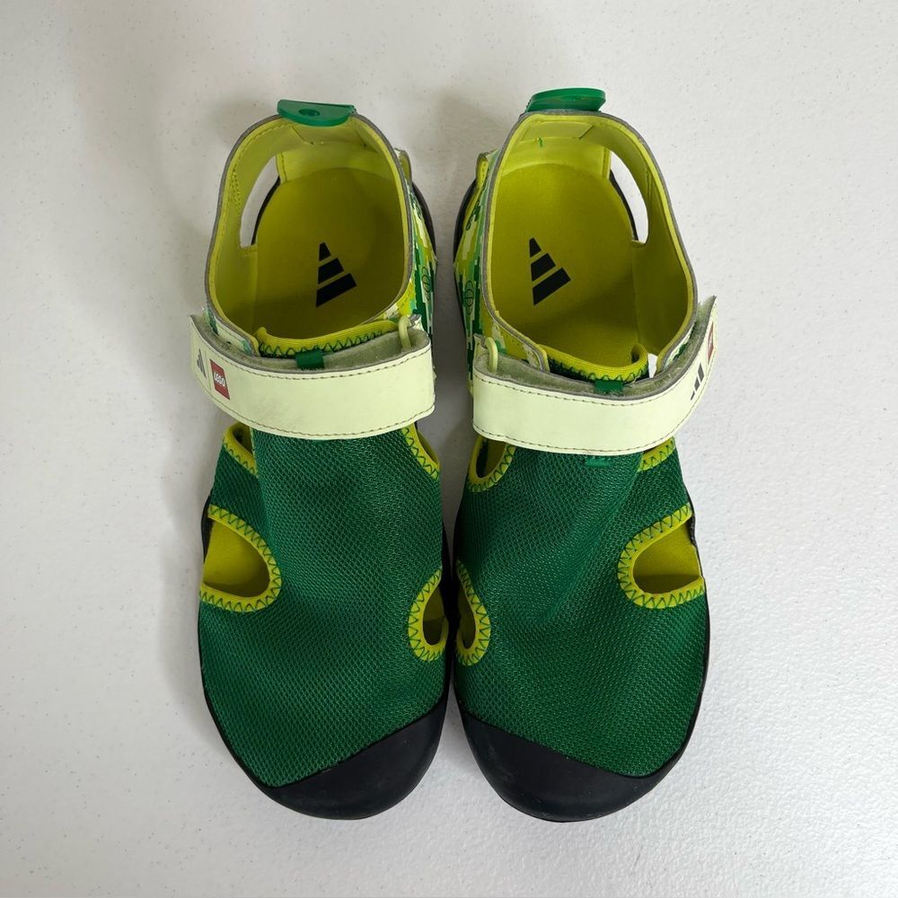 Adidas X Lego Terrex Captain Toey Core Green Glow Sandals Kids 6 Hiking Water - Picture 6 of 14